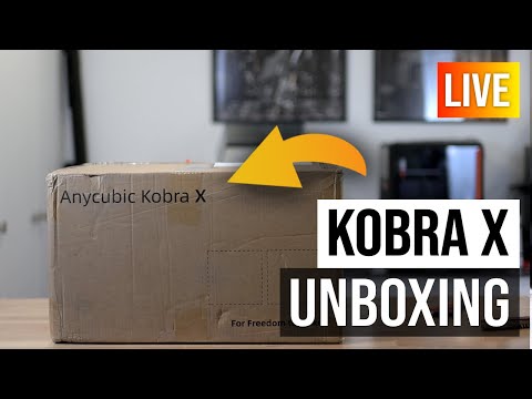 Anycubic Kobra X Unboxing [LIVE]