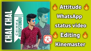 Attitude video editing | Attitude video editing in kinemaster Telugu | by Ravi Telugu Editz | editor