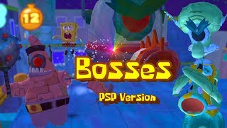 SpongeBob's Truth or Square (PSP) [4K]  - All Bosses
