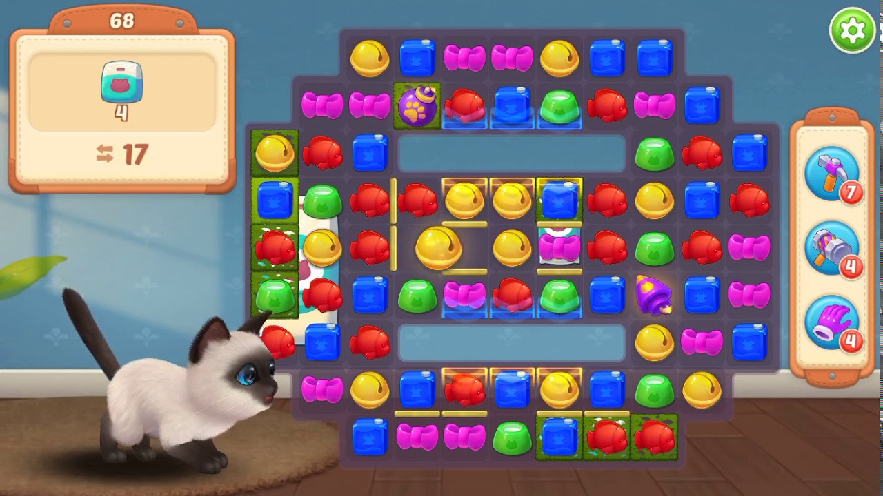 Kitten Match 67,68 уровень