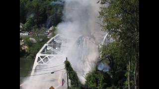 Remagen Bridge Reenactment - August 7, 2010 - Simulated Bridge Demolition