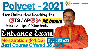 Polytechnic live class 2021 | polycet entrance exam preparation | iiit basara RGUKT |@ssmathsacademy