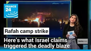 Rafah air strike: Israel says its missiles 'could not have' caused deadly fire • FRANCE 24 English