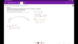 Projectile and Circular Motion: Example Problem 2