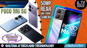 POCO M6 5G | 50 MP AI Dual-Camera  | 4GB RAM, 128GB Storage | MediaTek Dimensity 6100+ 5G Processor