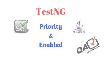TestNG test method Priority & Enabled
