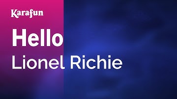 Hello - Lionel Richie | Karaoke Version | KaraFun