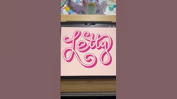 Writing My Sister Letty’s Name in Beautiful Cursive ✨ A Tribute to a Beautiful Soul