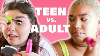 School Bus Makeup Challenge: Teen Vs. Adult