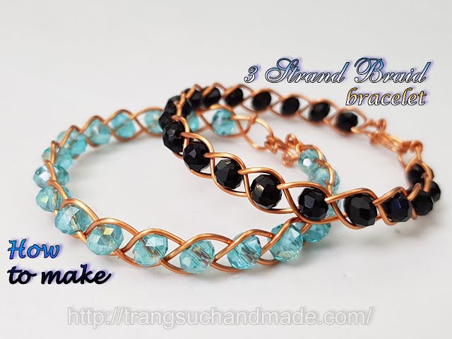 Cool Triple Braided Bead Bracelet Tutorial- Must See! / The Beading Gem