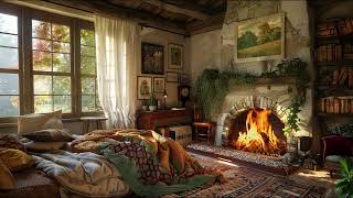 Fireplace Sounds in Boho-Bedroom Retreat | Cozy Fireplace Ambience by Soothing Ambience 244 views 1 month ago 3 hours