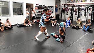 Full Sparring Rounds at Prodigy House Muay Thai Gym ft Saenchai, Duangdawnoi& Chalawan