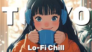 Golden Hour Tokyo Lo-Fi Hip Hop ☕ Warm Beats to Chill / Relax [1H]