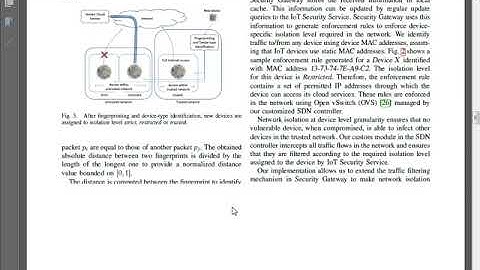 IEEE 2017: IOT SENTINEL: Automated Device-TypeIdentification for Security Enforcement in IoT