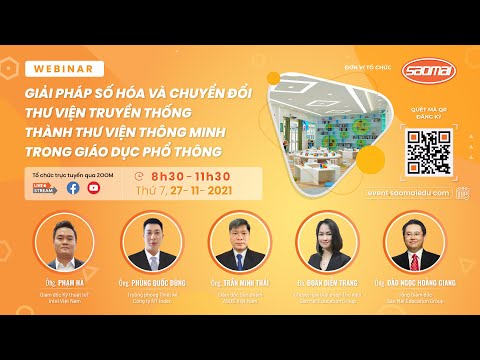 Webinar: Giải pháp số hóa và chuyển đổi thư viện truyền thống thành TVTM trong Giáo dục Phổ thông