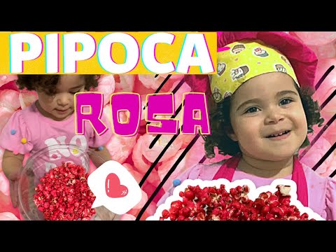 Brincadeira na Cozinha | Pipoca doce colorida | Mini Chefe