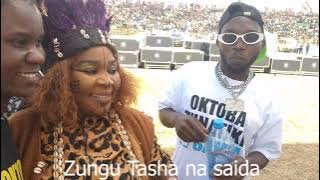 Zungu Tasha Na  wasanii wake Akiwepo Ramajey Ster Wana Zungumza na Saida kaloli CCM Kilumba Mwanza