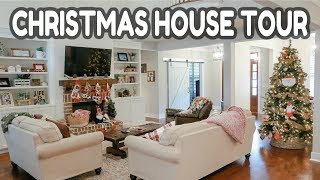 🎄CHRISTMAS HOUSE TOUR 2018 \/\/ CHRISTMAS DECORATE WITH ME \/\/ FARMHOUSE CHRISTMAS