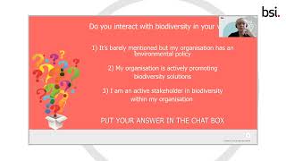 BSI Standards Conference 2021- Biodiversity net gain – Why is it important to your organisation