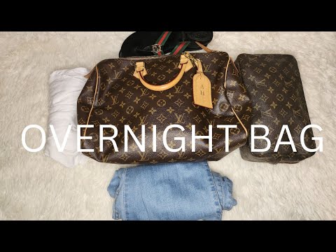 Packing My LV Speedy B 35 for an Overnight Stay! 🧳 😃 🏨 