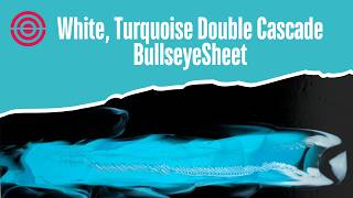 White, Turquoise Double Cascade BullseyeSheet screenshot 1
