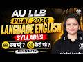 AU LLB English Syllabus 2026 | English Topics + Complete Strategy ✅ AU LLB PGAT 2026 Preparation