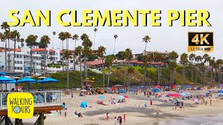 Walking the San Clemente Pier and Beach | 4K Walking Tour