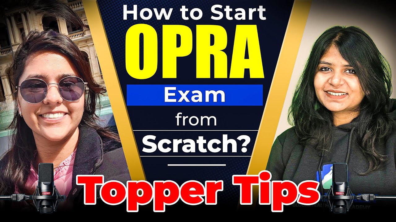 OPRA Exam Preparation Tips | Pharmacist in Australia | How to Start ...