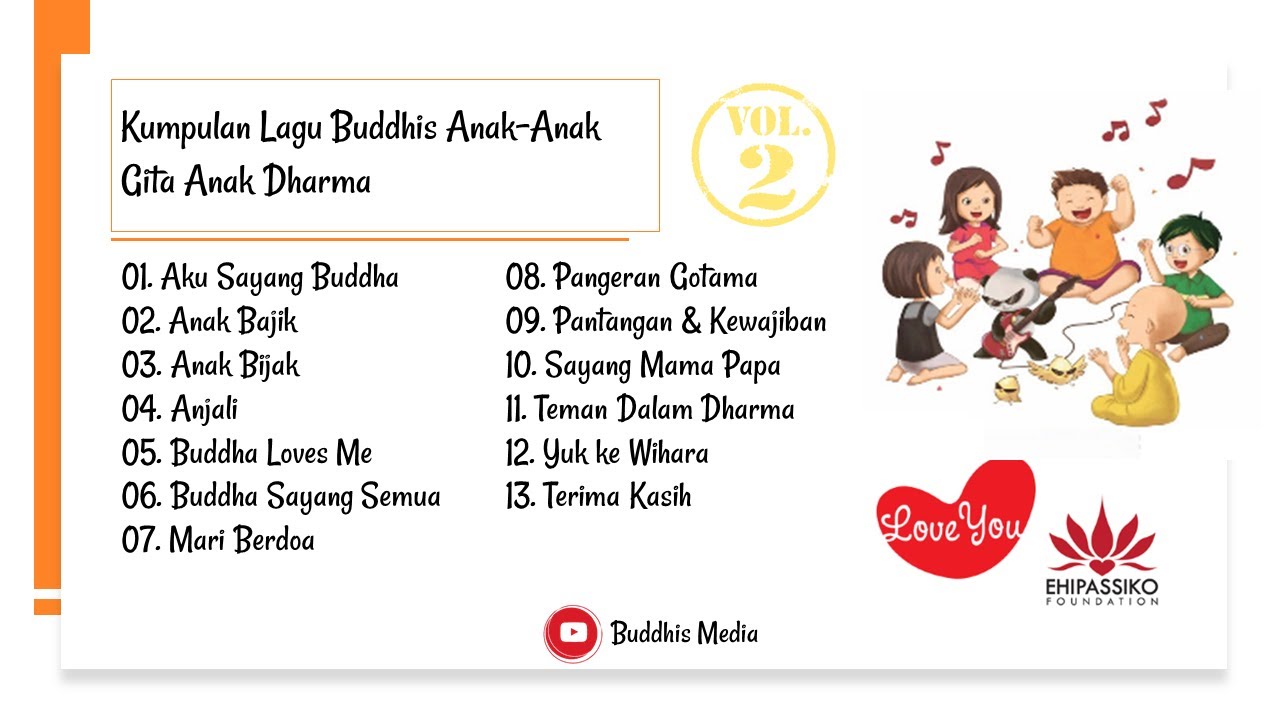 🔴 Lagu Buddhis || Lagu Buddhis Anak-Anak Full Album Gita Anak Dharma Volume 2 || Buddhis Media
