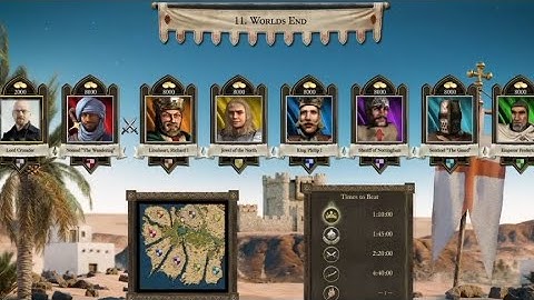 2 🆚 6 Stronghold crusader definitive edition The Trail of the Leopard Mission # 11 Worlds End 