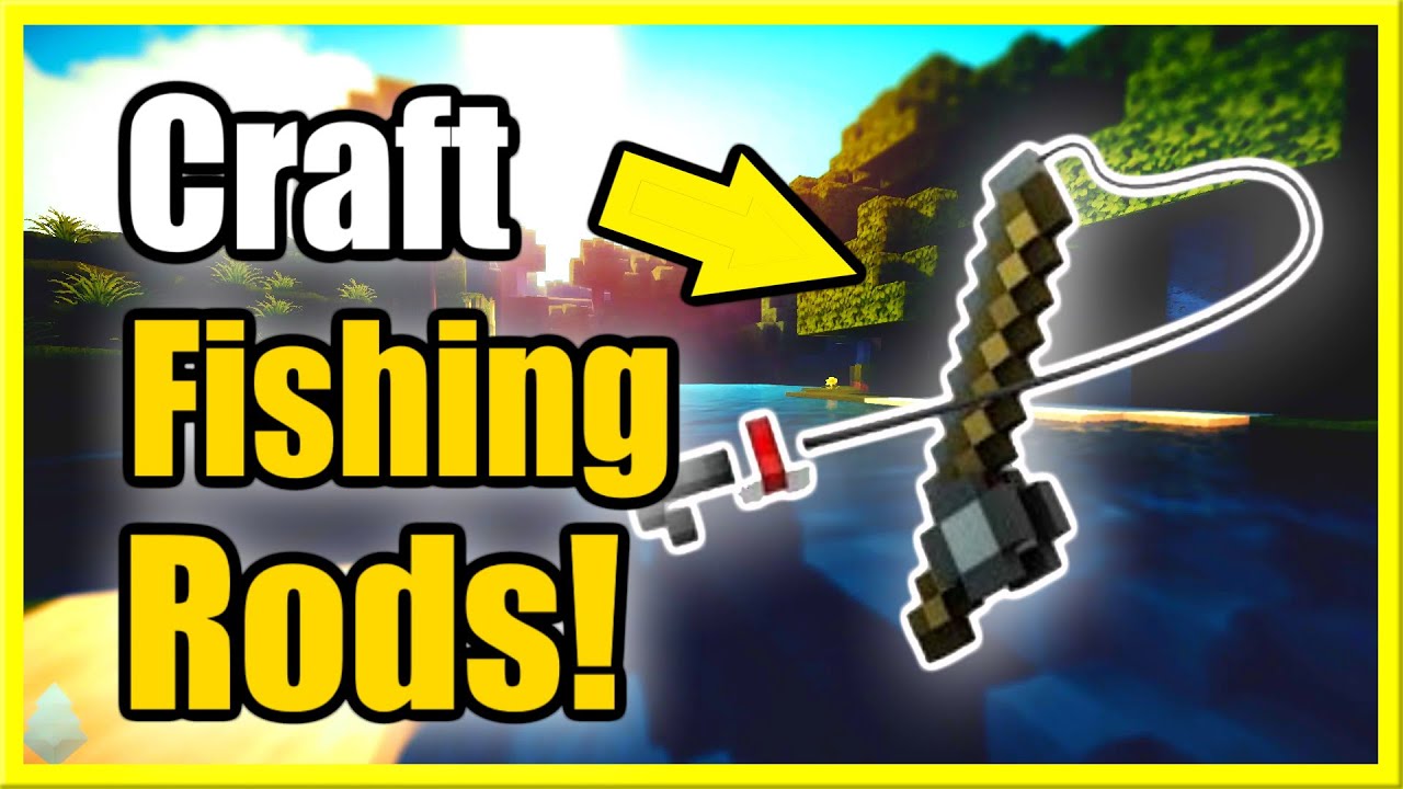 How to Make a Fishing Rod in Minecraft and Catch Fish (Recipe Tutorial) - YouTube