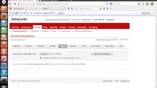 Rakuten OpenERP connctor -  Importing products
