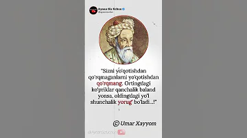 Seni Yo Qotishdan Qo Rqmaganlarni ILTIMOS OBUNA BO LING Umar Xayyom 2025 2025 
