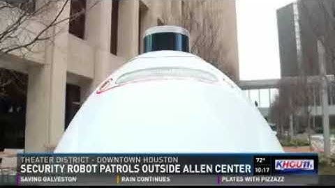 News Clip – KHOU 11 features K5 Security Robot at Allen Center in Houston, TX
