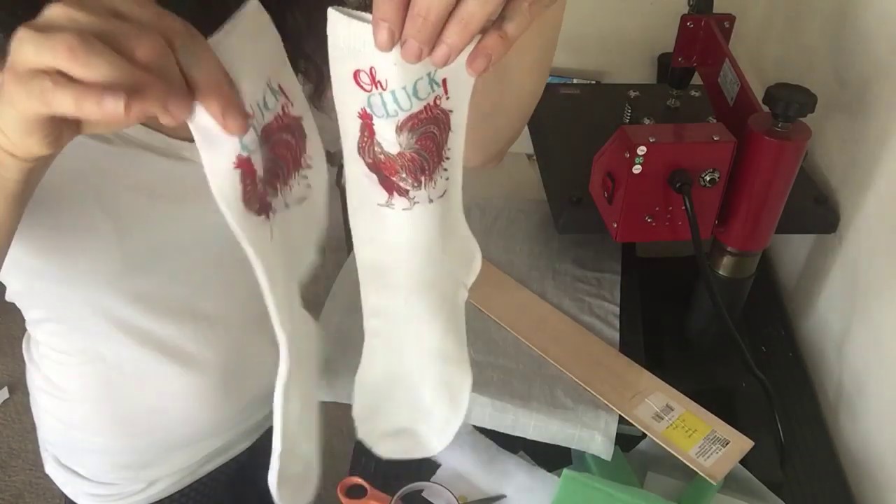 SOCKS how to sublimate on socks sublimation tutorial YouTube