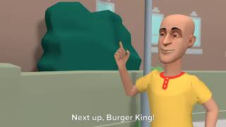 Caillou Orders 6 Fast Food Restaurants/Gets Fat/Grounded