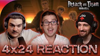 Attack On Titan 4x24 Reaction!! 