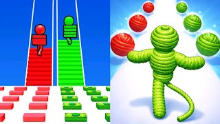 Bridge Race VS Rope Man Run MAX LEVELS UNLOCKED SPEEDRUN Gameplay