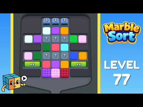 Marble Sort level 77 walkthrough video cover