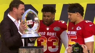 Jason Witten Breaks the 2019 Pro Bowl Trophy