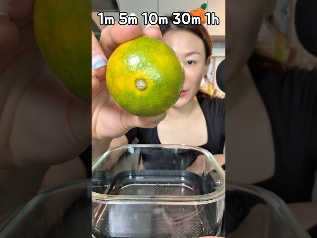 Mukbang: Roasting Tangerines for 1 Minute to 1 Hour #food