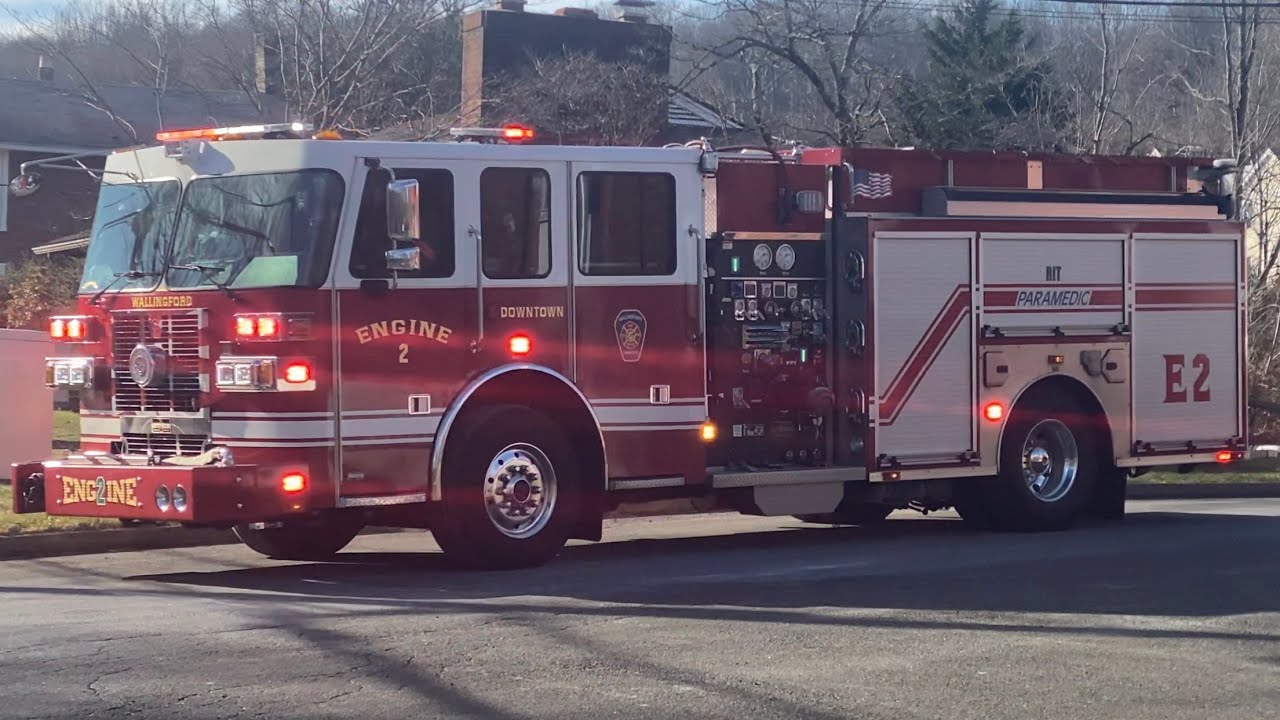 Wallingford CT Fire Department Engine 2 Responding YouTube