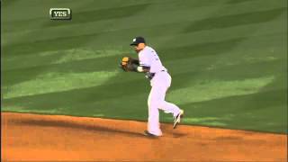 2012/05/29 Cano's off-balanced throw