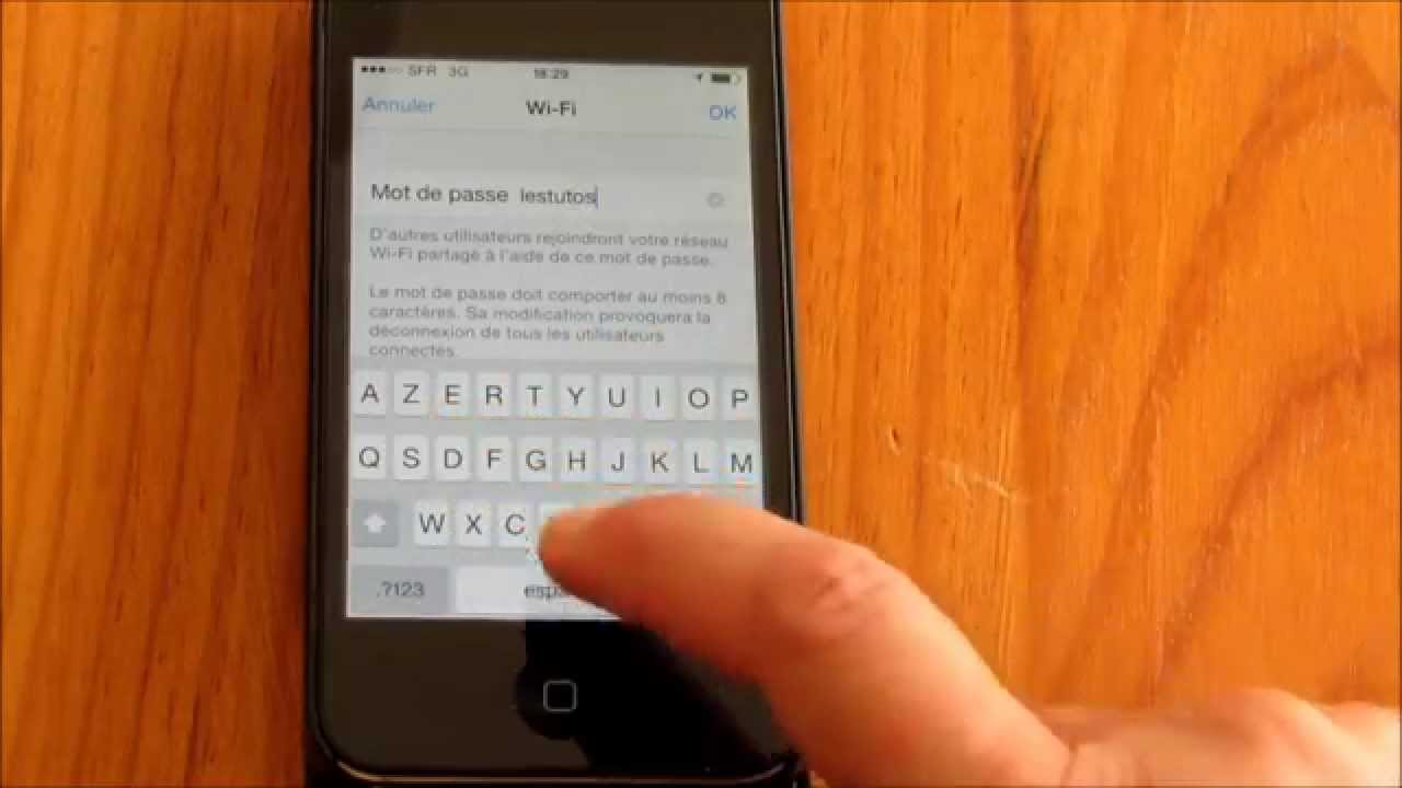 Comment connecter sa tablette sur son Iphone? YouTube