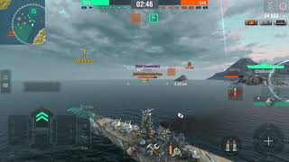 World Of Warship Blitz Yamato gameplay screenshot 2