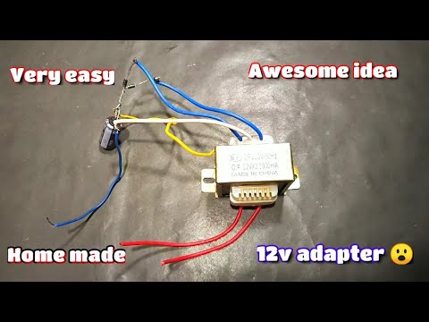 How to make 12 volt adapter - low cost adapter - Awesome idea - YouTube