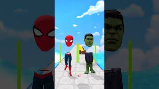 Spiderman vs Hulk 🙀 GTA V New Build a Queen Run Funny Epic Challenge