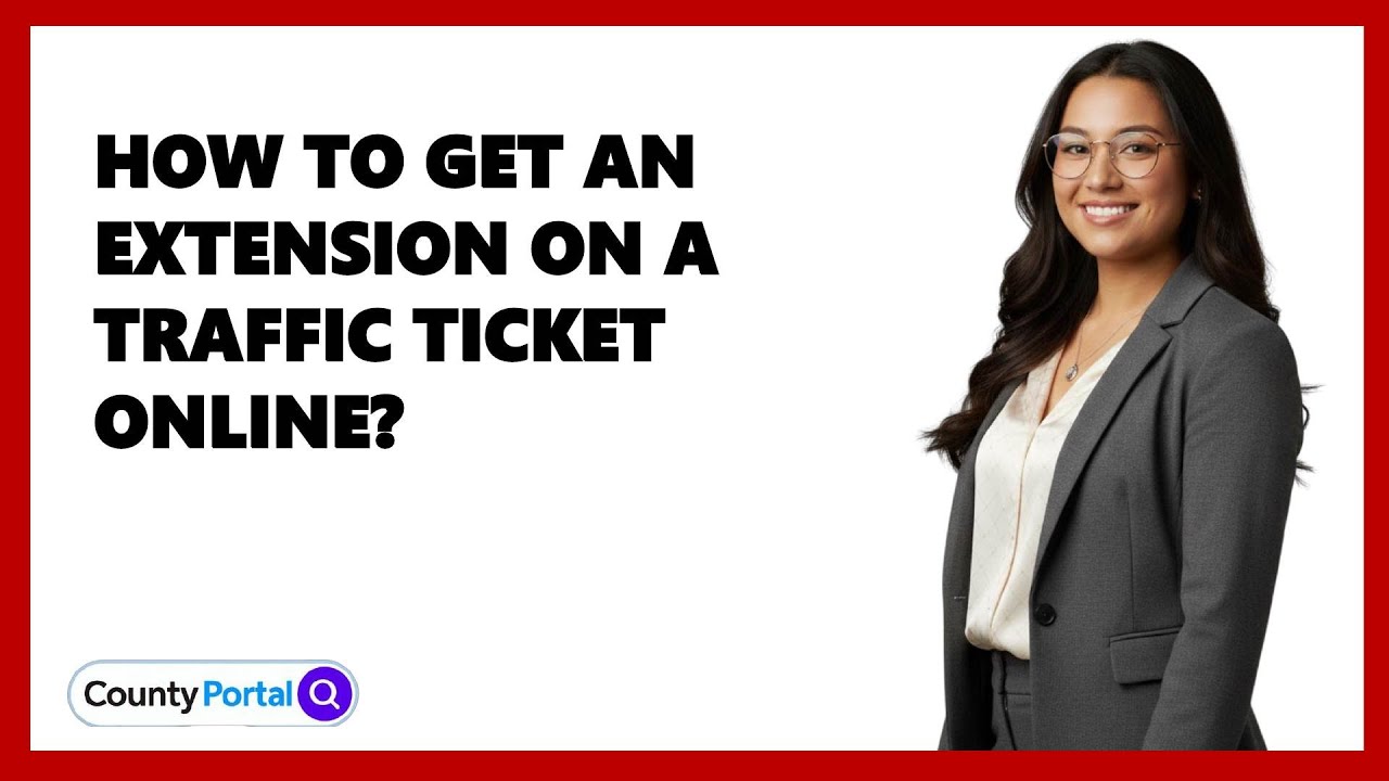 How To Get An Extension On A Traffic Ticket Online?