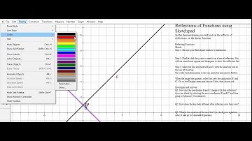 Algebra 2: Reflections in Sketchpad