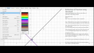 Algebra 2: Reflections in Sketchpad